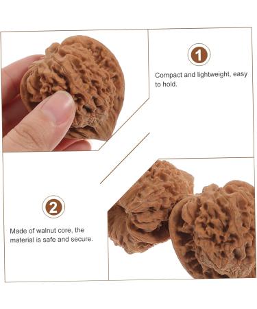 Beaupretty 2-Pack Walnut Stress & Hand Massage Balls Fitness Hand Training & Stress Relief for Adults - Buy Online on GoSupps.com