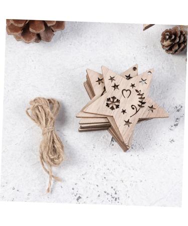 Zerodeko 10 Pcs Wood Crafts Wood Disc Ornaments Christmas Hanging Plaque Car Decorations Embellishments Christmas Decorations Natural Wood Slices Platinum Bamboo Christmas Tree - Buy Online on GoSupps.com