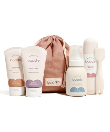 Diaper Rash Gift Set 4-Piece Kit 40% Zinc Oxide Ointment Diaper Cream Foam Cleanser & Paddle Pal Silicone Spatula Applicator