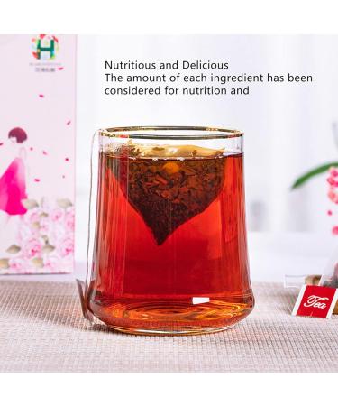 Rose Black Tea Bag Rose Black Tea 30 Triangular Bags Boiling Water Brewing Portable Flower Tea for Women Girls - Buy Online on GoSupps.com