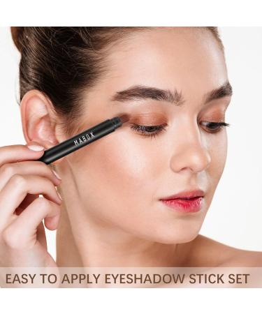 6 Colors Glitter Eyeshadow Stick Colorful Set Waterproof Eye Shadow Pencil Eye shadow Stick Pen Makeup Set Waterproof & Long Lasting Starter Eyeshadow Stick Sets - Buy Online on GoSupps.com