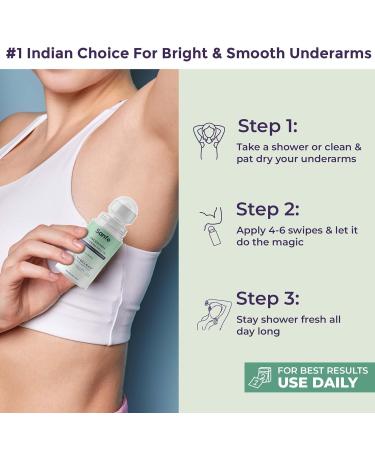Underarm Lightening Roll-On | 5% AHA Glycolic & Salicylic Acid | Pigmentation Removal | Deodorant for Men & Women | Glycoclear Technology - Buy Online on GoSupps.com