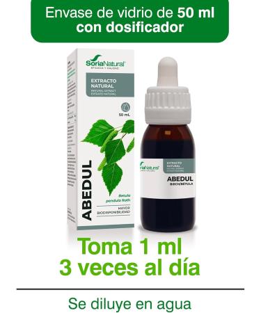  Soria Natural Soria Natural Birch Extract - promotes fluid elimination aids diuretic action and purifying effect - 100% pure - Kidney and bladder health - 50 ml bottle - Buy Online on GoSupps.com