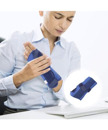 Buy Finger & Thumb Wrist Support Strap - Carpal Tunnel Brace - Adjustable Night Support - Fitness Fabric Brace - Blue for Left Hand - Buy Online on GoSupps.com