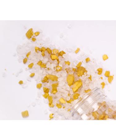 Greenendoor Bathing Salt Gold 220g - Vegan Natural Mineral & Herbal Bath Additive for Wellness | Glittering Shimmering Natural Cosmetics | Perfect Gifts for Women - Buy Online on GoSupps.com
