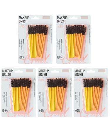 Lash Brush 3-in-1 Reusable Lash Spoolies 50Pcs Bendable Mascara Wands Makeup Applicator Spoolies for Eyebrow and Eyelash Extensions Lash Brushes