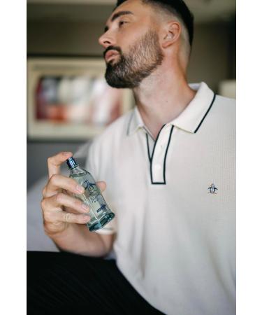 Original Penguin Blue Label 3.4 fl oz EDT - fresh marine aqua clean homme hombre refreshing casual daytime bergamot grapefruit cypress sage driftwood mango musk patchouli - Buy Online on GoSupps.com