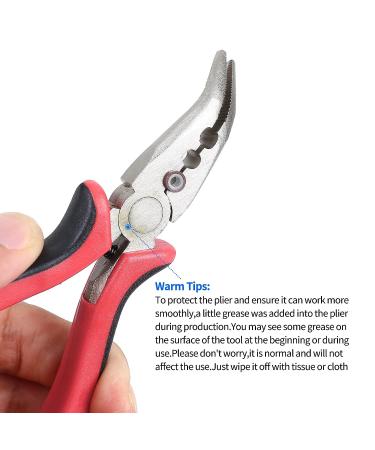 3-Hole Hair Extension Plier for Micro Nano Ring Hair Extensions - Black-Pink Needle Nose Pliers - Buy Online on GoSupps.com