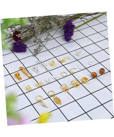 FRCOLOR 5 Boxes Wigs Dreadlocks Pendant Hair Accessories Hair Ornaments Hair Beads Braiding Accessories Hair Extension Rings Hollow Headband Alloy - Buy Online on GoSupps.com