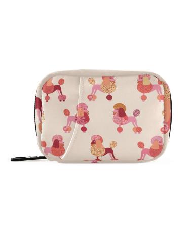 Pill Box Poodles Dog Pill Case Travel Pill Organizer Bag Vitamin Organizer with Zipper