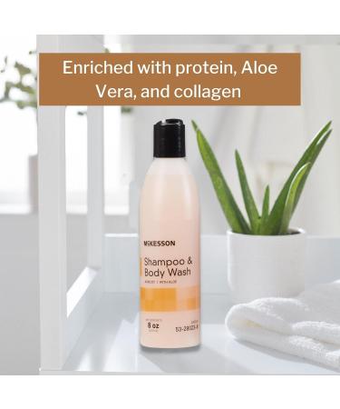 McKesson Shampoo and Body Wash with Aloe Apricot Scent 8 oz 48 Count - Buy Online on GoSupps.com