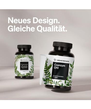 Natural Elements Coenzyme Q10 200mg - 120 Vegan Capsules | High-Quality Q10 from Corn - Made in Germany - 4 Months Supply - Buy Online on GoSupps.com