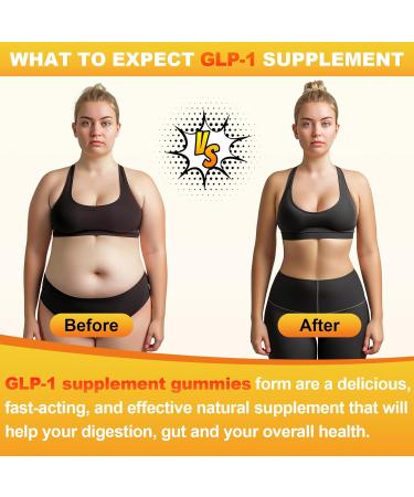 GLP-1 Supplement for Women 5X GLP-1 Blends with Akkermansia Probiotic & Berberine 17-in-1 High Efficiency GLP-1 Probiotic Gummies for Energy Digestion & Gut Yuzu Flavor Sugar Free - 90 Gummies - Buy Online on GoSupps.com