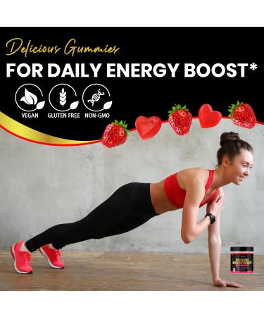 Creatine Monohydrate Gummies - Vegan Muscle Recovery & Strength Supplement - 90 Ct Gluten Free Non-GMO - 30 Servings for Men & Women - Buy Online on GoSupps.com