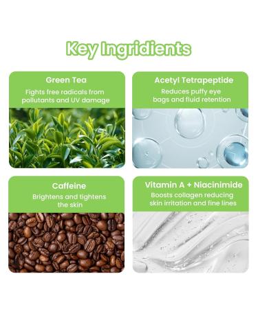 INDEEKOS Under Eye Gel Cream Reduces Dark Circles Puffiness Dryness Wrinkles and Fine Lines Glow Booster With Caffeine and Green Tea Ideal for Men and Women For All Skin Types-15gms Vegan - Buy Online on GoSupps.com