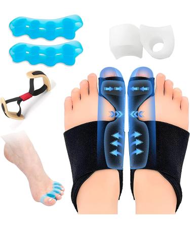 Drucixy Bunion Corrector for Women and Men Toe Separators to Correct Bunions for Pain Relief  Big Toe Separator  Spacers and Straighteners  Exercise Strap for Hallux Valgus Correction