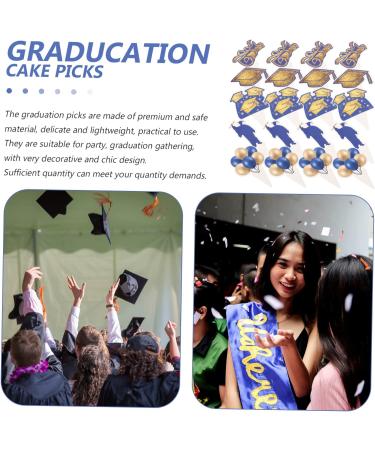 TOPBATHY 2 Sets 2023 Graduation Season Graduation Cupcake Stick Graduation Cake Decorations Graduation Cupcake Topper Graduation Cap Cupcake Toppers Grad Dessert Toppers Balloon - Buy Online on GoSupps.com