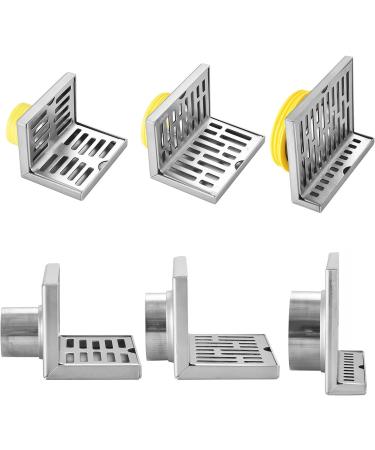 Anti-wear L Stainless Steel Bathroom Tile Insert Floor Drainer Square Corner Floor Drain Wall Corner Floor Drain Square Corner Floor Drain Wall Corner Floor Drain - Buy Online on GoSupps.com