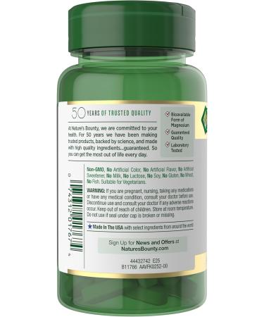 Nature s Bounty Magnesium Citrate High Absorption Magnesium Supplement for Whole Body Health with 150 mg Magnesium Vegetarian Gluten Free 90 Capsules (Pack of 3) 90 Count (Pack of 3) - Buy Online on GoSupps.com