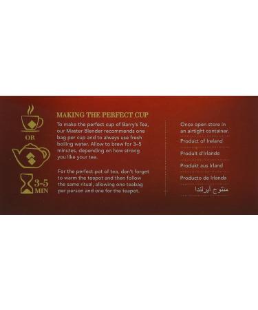 Barry's Tea Gold Blend Tea Bags (80 Bags) - Buy Online on GoSupps.com