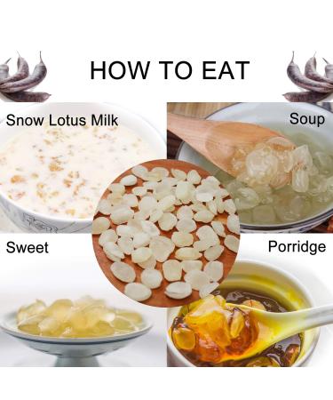 DABC OAK LAND Wild Peach Gum Snow Swallow Snow Lotus Seed (Saponified Rice) Beauty Detox and Dampness Set 100% Natural Boosting for Skin & Health Food Additives Free 8OZ each bag total 24 OZ Set In Bag-1.5 Pound - Buy Online on GoSupps.com