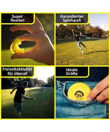 Hyperspin Mini Fundbee - Colorful Silicone Throwing Plate for Outdoor Fun | Flies Over 60 Meters - Perfect Travel-Friendly Sport Toy - Buy Online on GoSupps.com