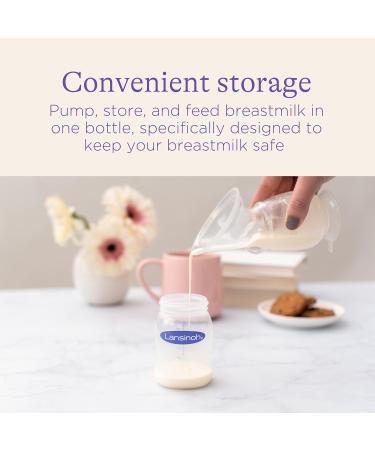 Lansinoh Breastmilk Storage Breast Pump Bottles 4 Count - Buy Online on GoSupps.com