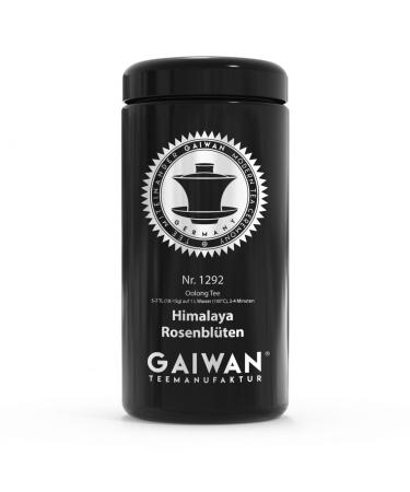 Large Glass Tea Caddy for Loose Tea Black Airtight 250g 500g 1000g Labeled for Tea No. 1292 by GAIWAN