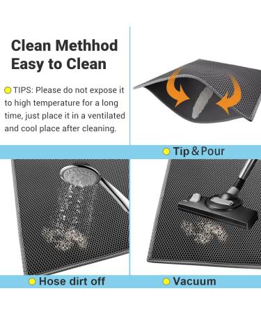 Pieviev Cat Litter Mat 30x24 Inch - Super Size, Pack of 1, Gray - Buy Online on GoSupps.com