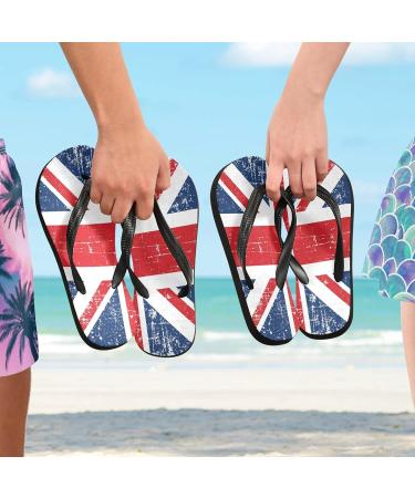 Buy Mnsruu Union Jack Flip Flops - XXL British Flag Sandals for Men & Women | Stylish Home Slippers & Travel Footwear - Buy Online on GoSupps.com