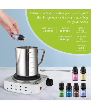 Deluxe Candle Making Kit - Supplies for DIY Crafts, Beeswax, Dyes, Fragrance Oils, Thermometer, Tins, Molds & More - Buy Online on GoSupps.com