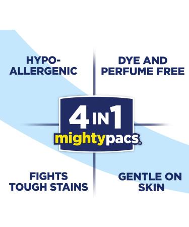 60-Count All Mighty Pacs Free Clear Laundry Detergent for Sensitive Skin - Buy Online on GoSupps.com