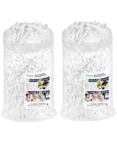 anzhixiu Bean Bag Filler Shredded Memory Foam 100% New 10 Pounds Pillow Stuffing for Couch Pillows  Stuffed Animals  Dog Bed & Couch Cushion Filling  10 Pounds White 10 Pounds
