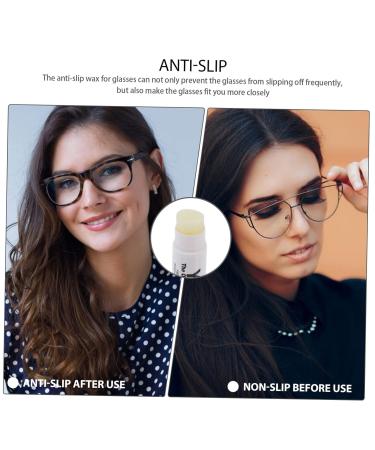 Frcolor Anti-Slip Wax for Glasses - 4 Pack Invisible Nose Grip & Glide Enhancer for Reading Glasses - Improve Comfort & Stability - Buy Online on GoSupps.com