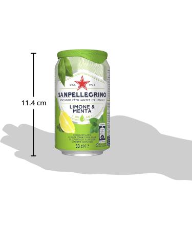 San Pellegrino Flavored Limone/Menta Mineral Water 6 x 33 cl - Buy Online on GoSupps.com