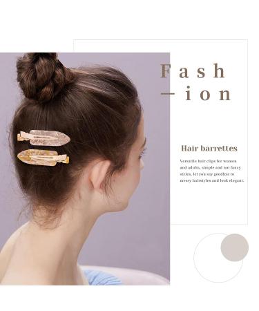 Cptots 12PCS No Bend Hair Clips - Creaseless Hair Clips for Makeup Applications and Styling - Acrylic Resin Flat Hair Barrettes for Women - Buy Online on GoSupps.com