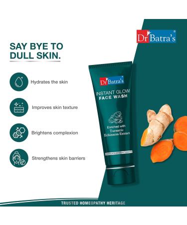 Dr. Batra's Instant Glow Face Wash - 100 ml - 2 Pack - Buy Online on GoSupps.com