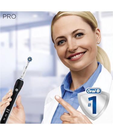 Oral-B Pro 2 Electric Toothbrush with Smart Pressure Sensor - 2 Handles, 2 Cross Action Heads, 2 Modes - Daily Clean Gifts for Men/Women - 2 Pin UK Plug - Black & Pink - Buy Online on GoSupps.com