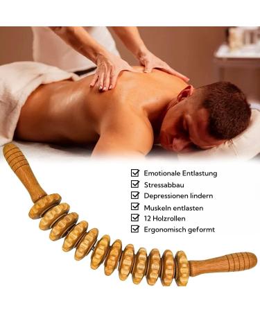 Lukezors Tuuli Accessories - Premium Wood Body Roller & Fascia Stick for Muscle Relaxation Legs Neck & Body Sculpting - Shop Internationally! - Buy Online on GoSupps.com