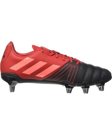 adidas Men's Kakari Elite (sg) Rugby Shoe - Core Black/Signal Coral/Scarlet - Size 12.5 UK - Buy Online on GoSupps.com