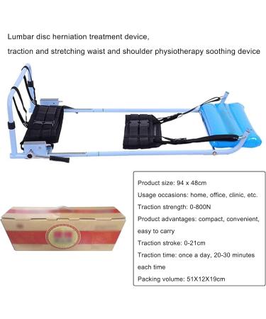 Portable Back Lende Vertebrae Traction Device | Cervical Spine Stretching Tool for Home Use - Adjustable for All Sizes - Buy Online on GoSupps.com