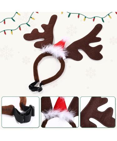 Naler Christmas Reindeer Headwear for Dogs & Cats | Adjustable Moose Costume | Holiday Pet Outfit 4313 Red - Buy Online on GoSupps.com