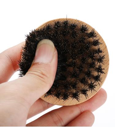 Professional Wood Beard Brush for Men | Mustache & Beard Grooming Kit | Beech Circle Brush for Care & Cleaning - Buy Online on GoSupps.com