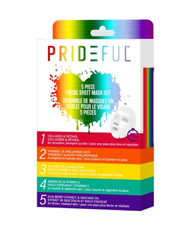 Prideful 5Pc Facial Sheet Mask
