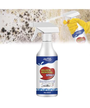 Jue-Fish Mould Spray Jue Fish Mildew Removal Spray Powerful Mould Remover Spray Quickly Mold Removal Spray Mould And Mildew Removal Spray Suitable For Walls Tiles Kitchens Bathrooms (1PC)