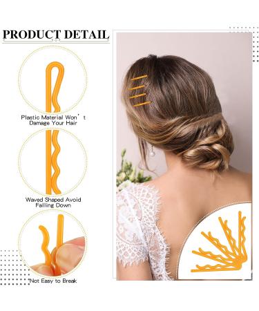 48 Metal-Free Bobby Pins with Sturdy Wave Design in Brown - Hair Grip Pins for Women & Girls | Includes Storage Box - Buy Online on GoSupps.com