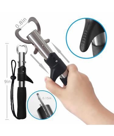Floating Fishing Lip Gripper with Digital Fish Scale 99lb/45kg | Hook Remover & Lanyards Multi-Tools Kit | Ideal Ice Fishing Gear & Gift for Men - Buy Online on GoSupps.com