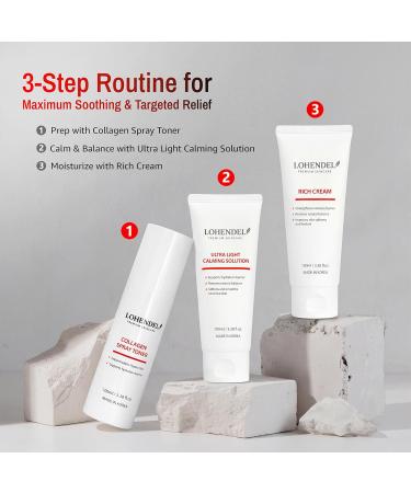 LOHENDEL Collagen Spray Toner Fine Mist Face Toner with Collagen & D-Panthenol Firming & Elasticity Instant Hydration Soothe Irritated Skin Korean Skincare 100ml / 3.38fl.oz - Buy Online on GoSupps.com