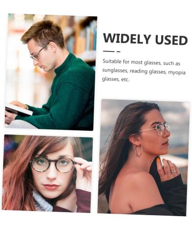 Universal Glasses Replacement Brackets - Wofashpuret 1 Pair Metal Arms for Glasses Repair Set - Durable & Adjustable Silver Temple Frame - Buy Online on GoSupps.com