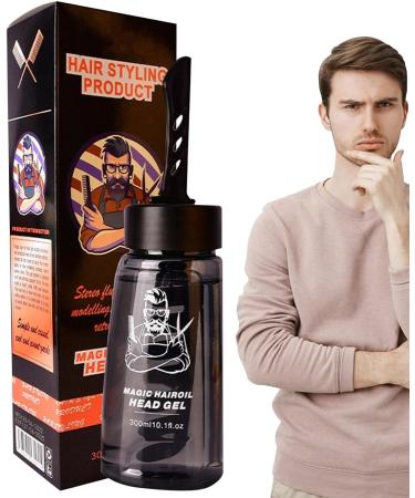 5 Men Cool Styling Gel - Professional 2-in-1 Hair Wax Gel with Comb Long-Lasting Hair | Lightweight Hair Cream Salon Styling Gel Tool Fast Build Hair 5 Pcs One Comb Cool 300ml - Buy Online on GoSupps.com